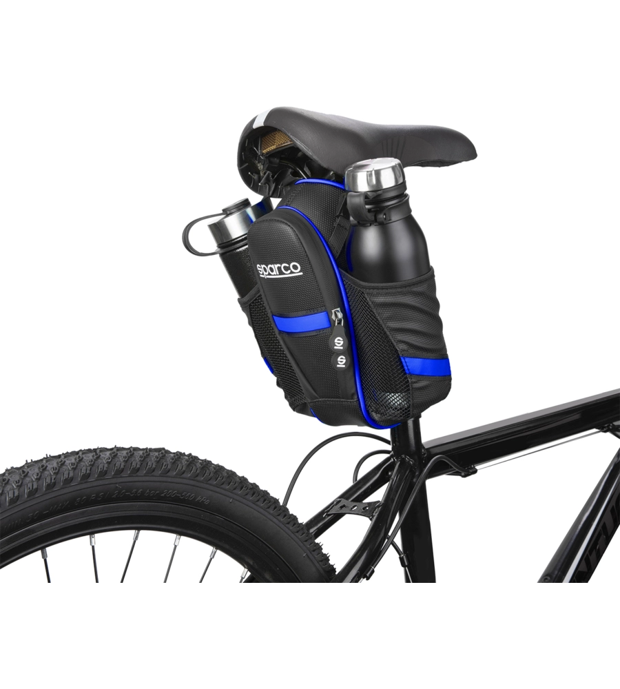 BORSA DA SELLA PER BICICLETTA SPARCO IN NYLON, 26X8,8X7 CM